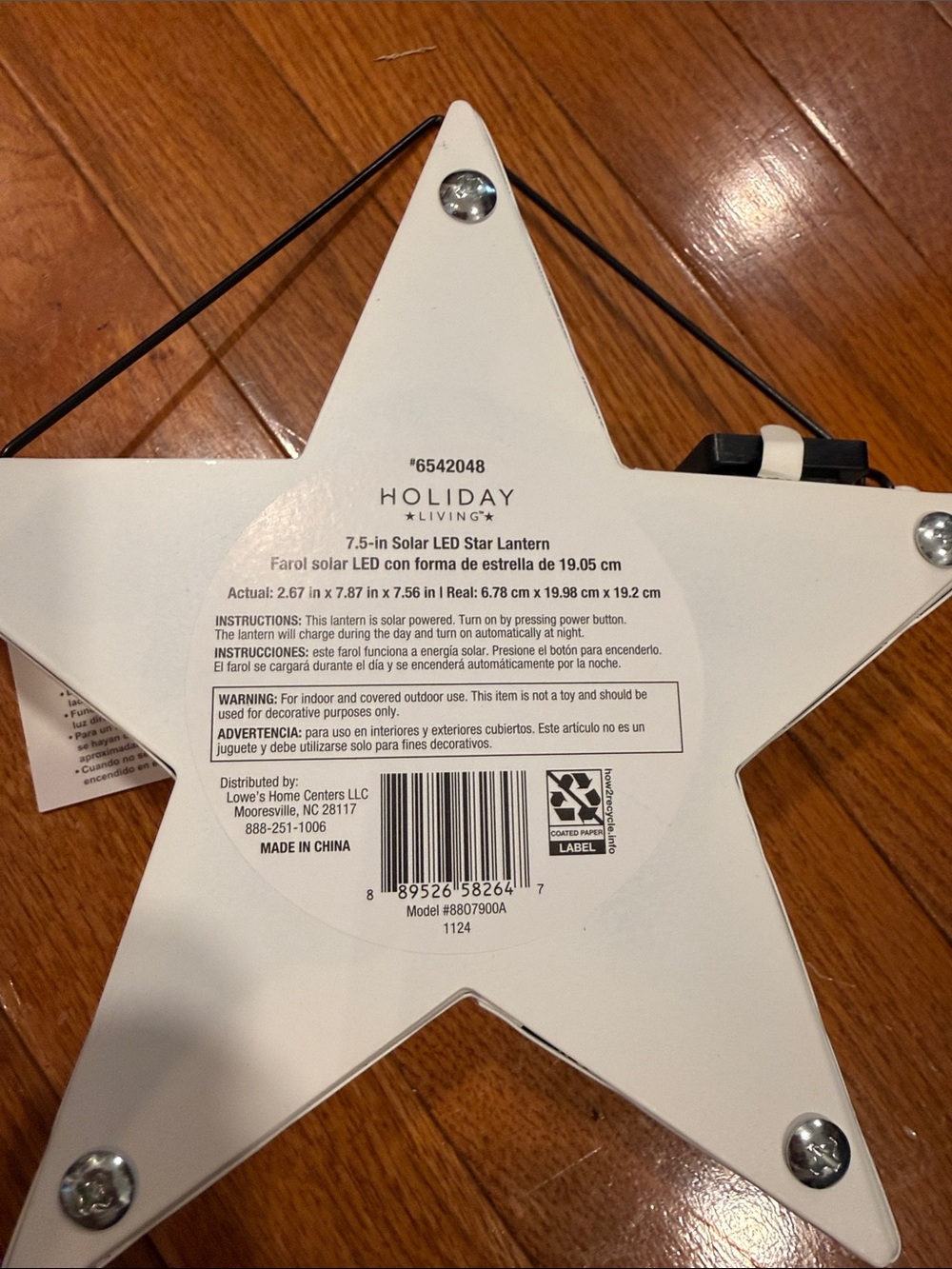 Celebrate 250th of Freedom!!!
7.5” Solar LED Patriotic Hanging lantern. - Picture 4 of 4